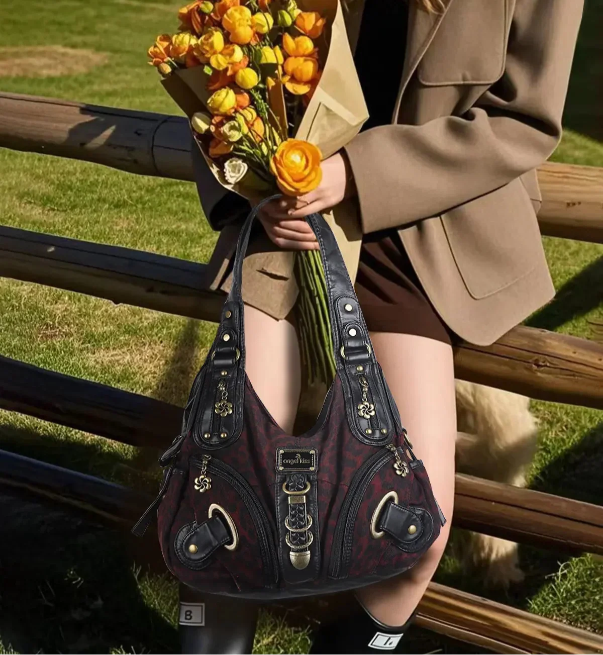 Refined Faux Leather Tote · Minimal Flowing Design