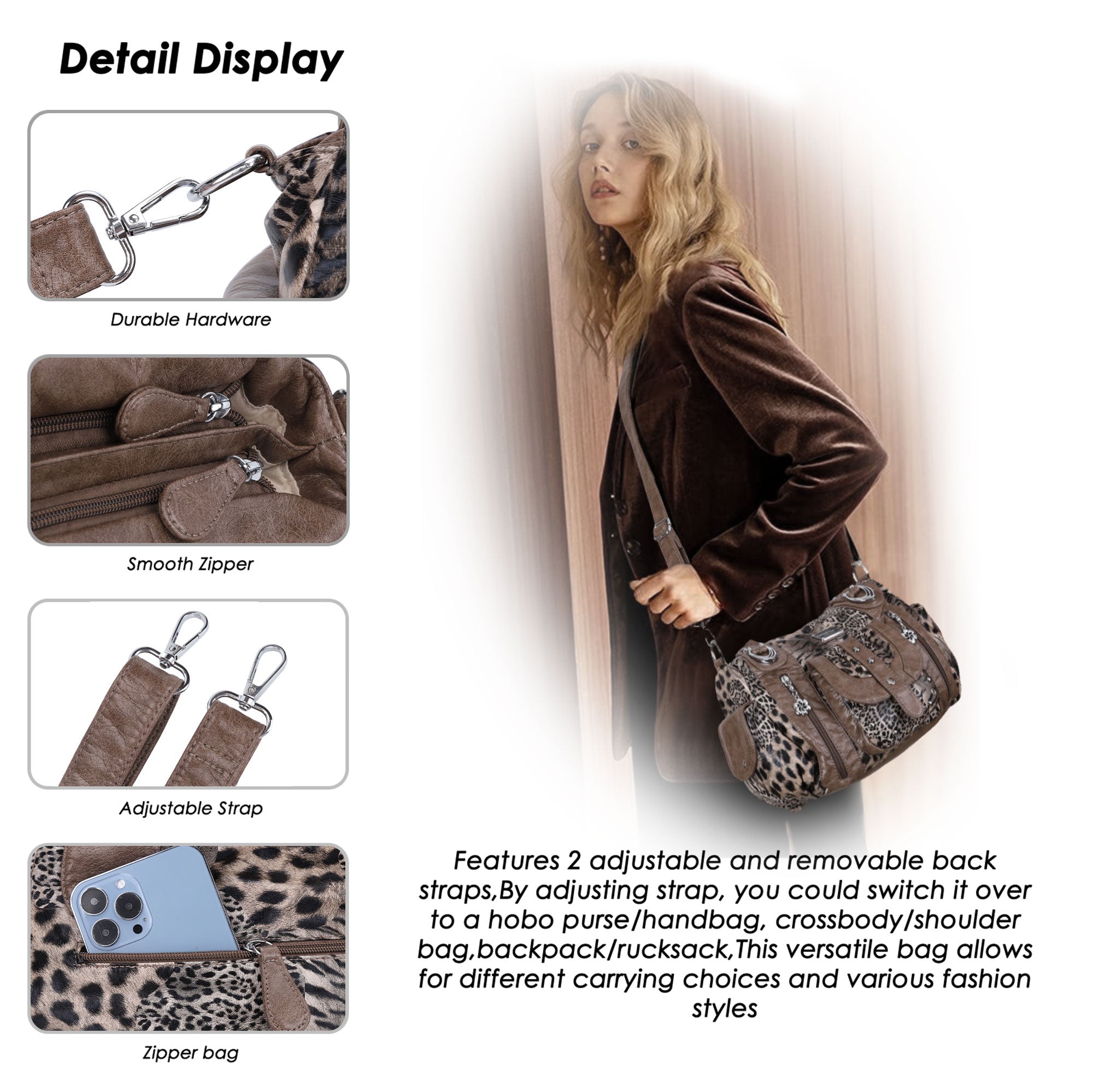 Vintage Luxe Relaxed-Shape Hobo Handbags