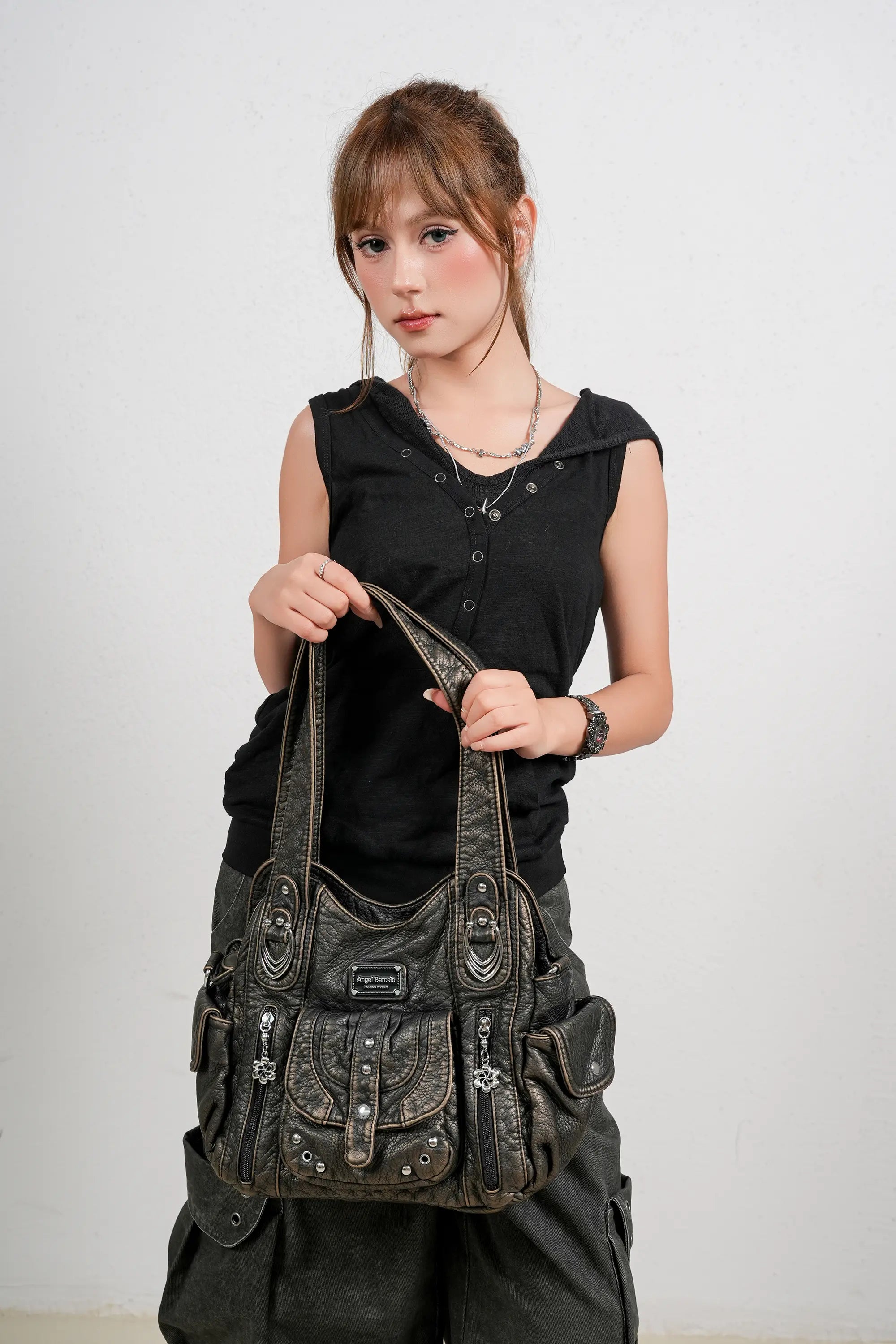 Vintage Luxe Relaxed-Shape Hobo Handbags