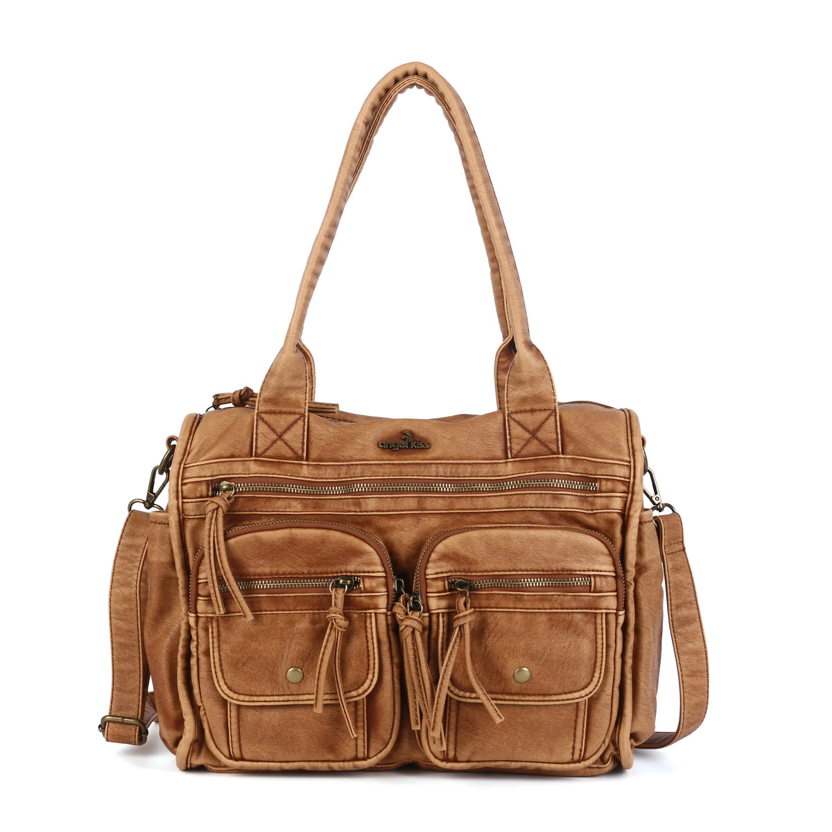 Work Handbag Backpack - PU Leather Laptop Bag for Women