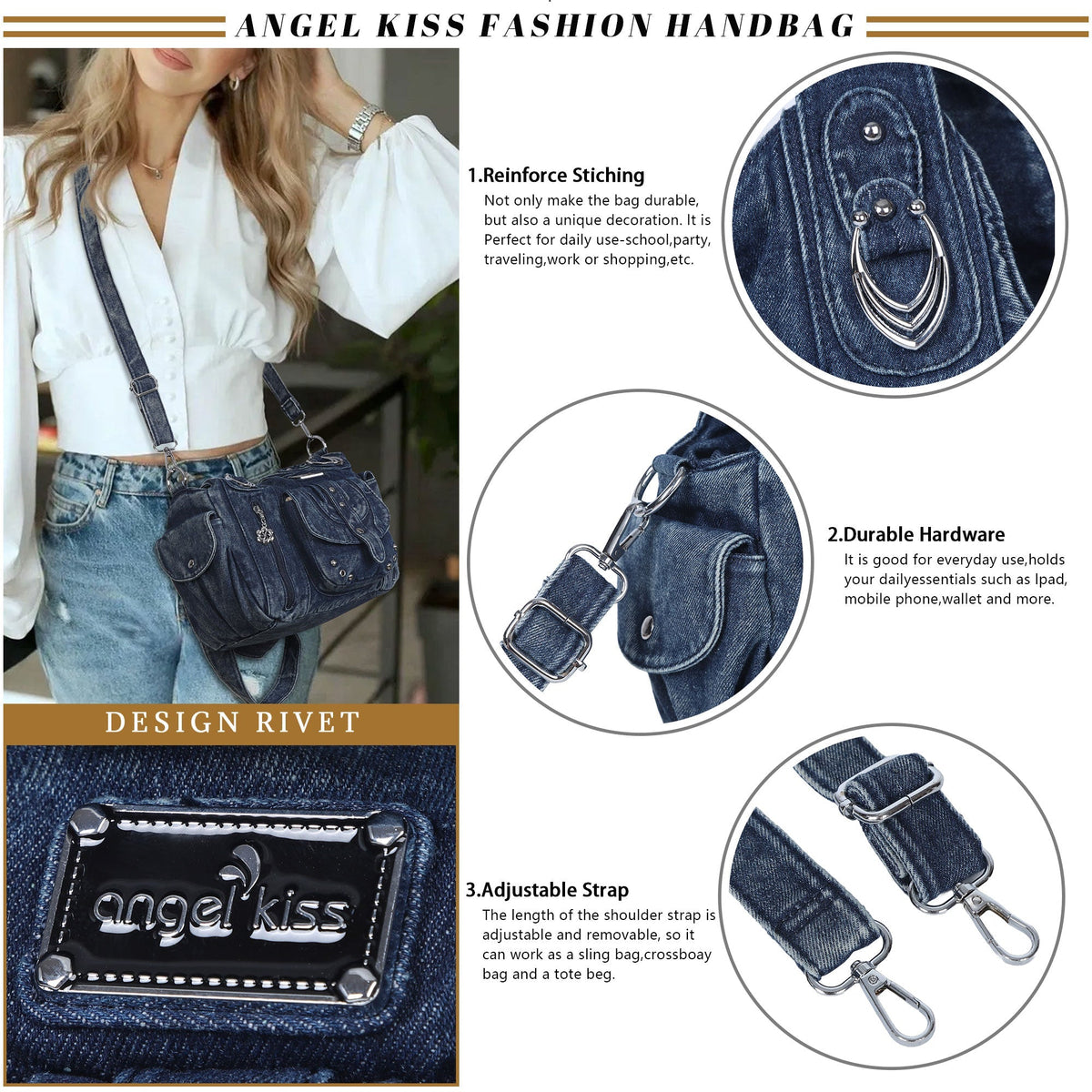 Vintage Luxe Relaxed-Shape Hobo Handbags