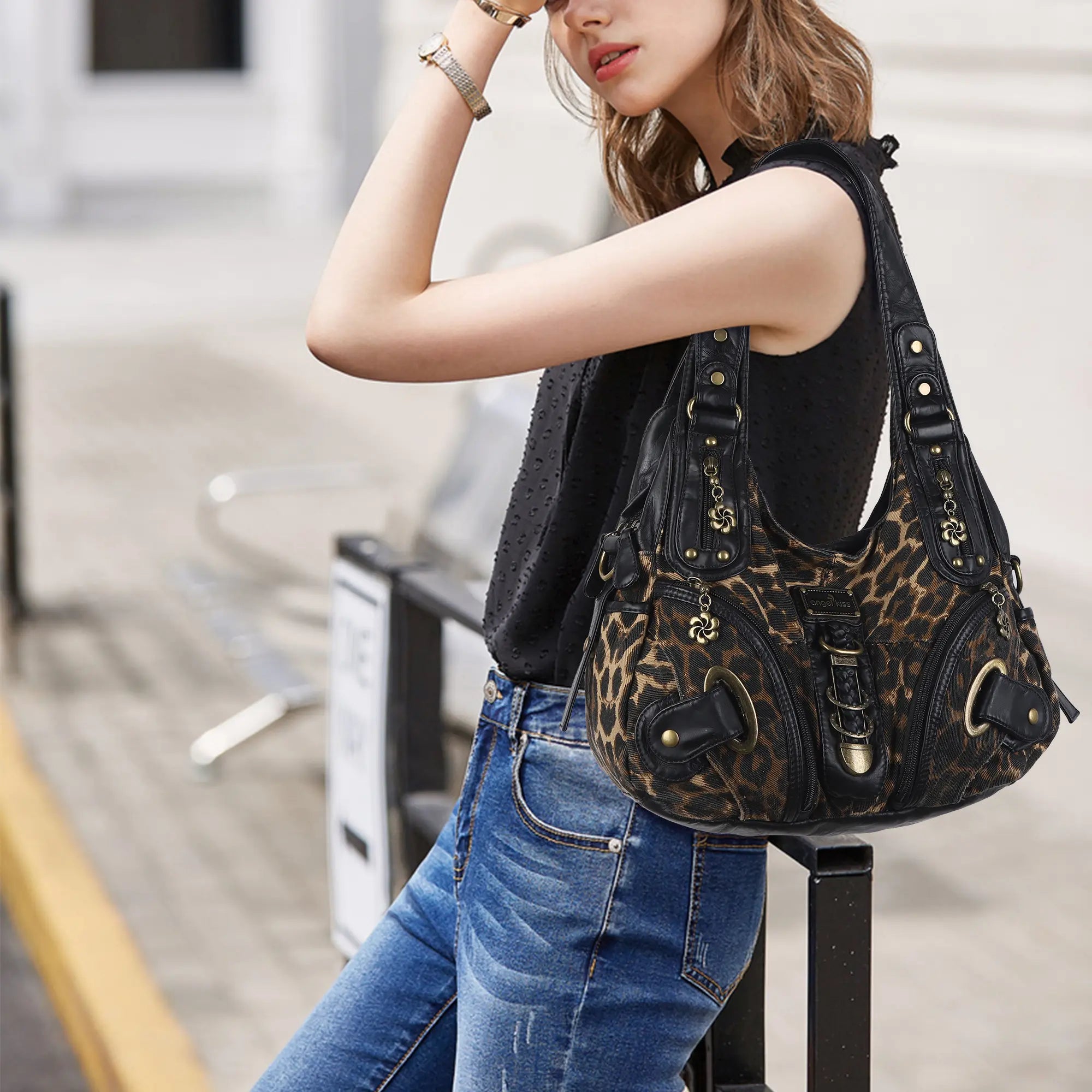 Refined Faux Leather Tote · Minimal Flowing Design