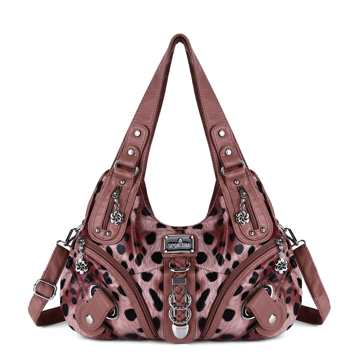 Large Capacity Multi-Functional Leopard Print Shoulder Bag