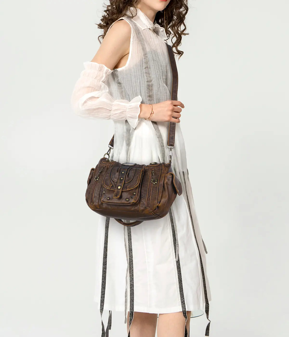 Vintage Luxe Relaxed-Shape  Hobo Handbags