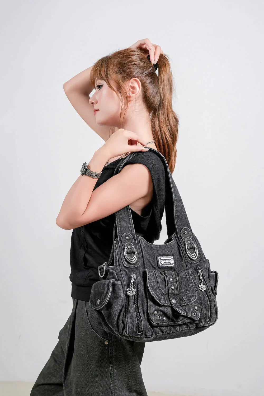 Vintage Luxe Relaxed-Shape  Hobo Handbags