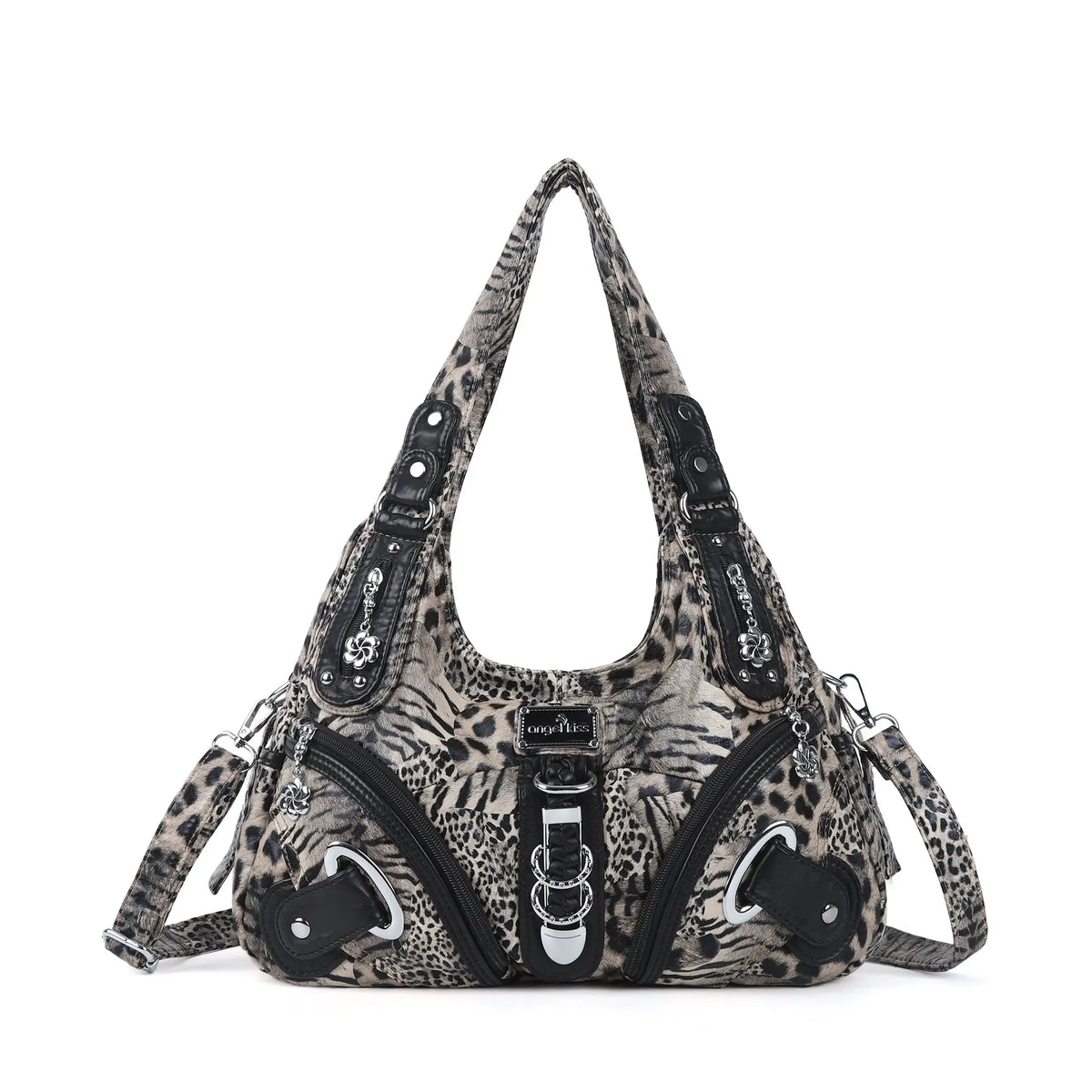 Large Capacity Multi-Functional Leopard Print Shoulder Bag
