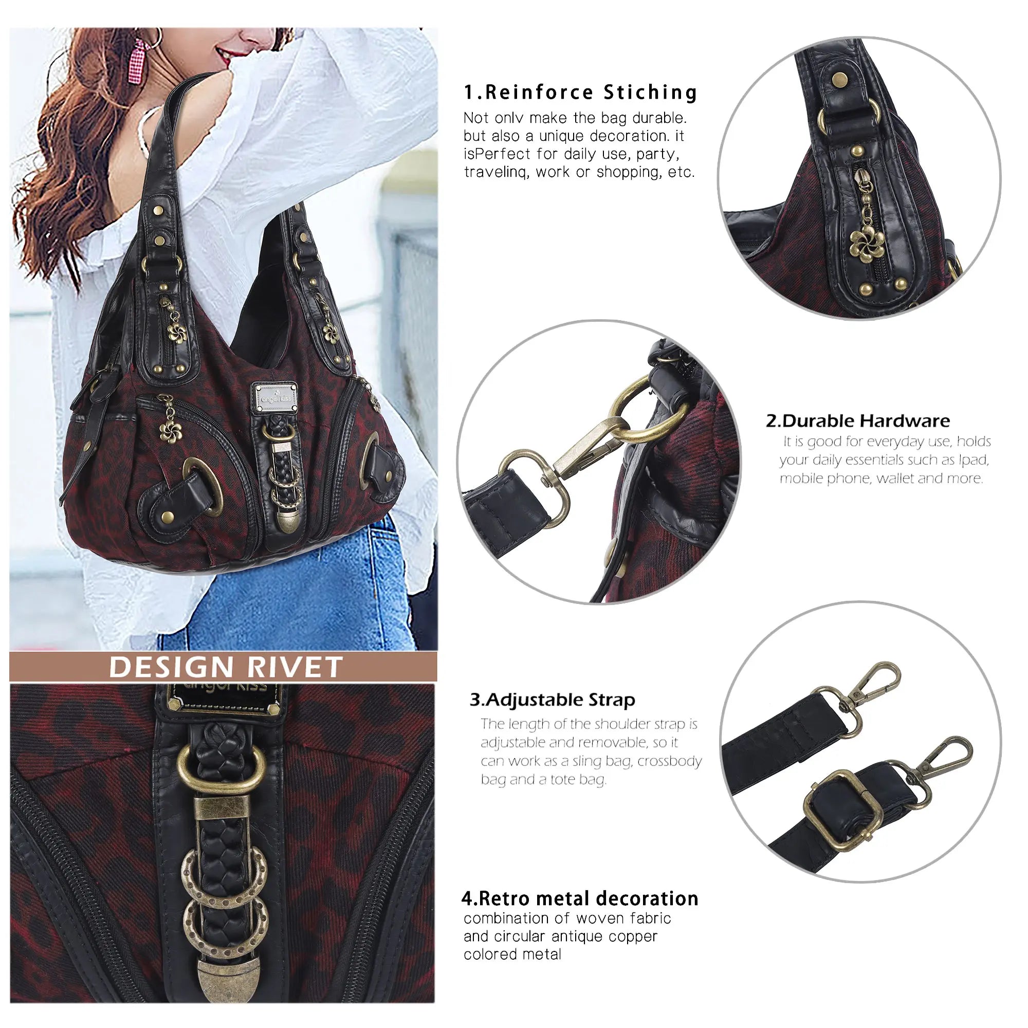 Refined Faux Leather Tote · Minimal Flowing Design